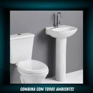 Conjunto Lavatório e Coluna para Banheiro Sabará Icasa - Design Moderno e Alta Qualidade - imagem 3