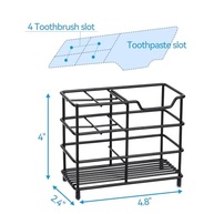 Suporte de Escova de Dentes Moderno para Banheiro – Organize com Estilo e Praticidade - imagem 3