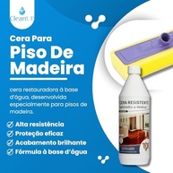 Kit Cera Brilhante + Aplicador para Pisos Laminados e Vinílicos 1L - Brilho Intenso e Proteção Duradoura - imagem 4