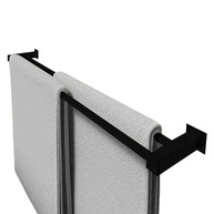 Toalheiro Duplo Inox Preto Fosco 60cm para Banheiro | Design Moderno e Resistente - imagem 2