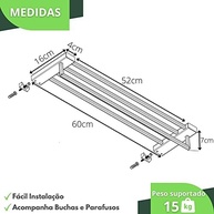 Toalheiro de Parede Duplo em Inox – Estilo Hotel com Design Moderno e Resistência Premium - imagem 3