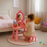 Penteadeira Infantil Princesa com Espelho e 46 Acessórios - Maxi Toys - imagem 3