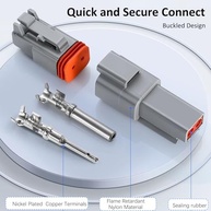 Conector Deutsch DT 8 Pinos à Prova d'Água (2 Unidades) - Ideal para Carros, Caminhões e Barcos - imagem 4