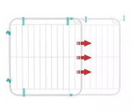 Portão Grade Expansível de Segurança para Crianças e Pets - 70 a 115 cm - imagem 5