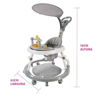 Andador Bebê Musical Premium com Luz e Brinquedos Sensoriais - Estimula Aprendizado e Coordenação - imagem 3