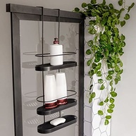 Porta Shampoo Triplo Aramado Preto para Box de Banheiro - Organização Elegante e Prática - imagem 3