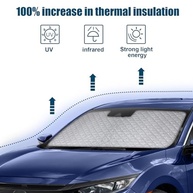 Protetor Solar Para-brisa Honda Civic 2016-2021: 6 Camadas, Proteção UV e Calor - imagem 4