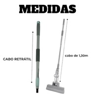 Kit Mop Rodo Limpeza Geral Plus - Lava e Seca com 3 Refis Original - imagem 4
