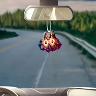 Enfeite Jesus Acrílico: Carro, Mochila, Chaveiro e Decoração Natalina | Presente Religioso e Criativo - imagem 5