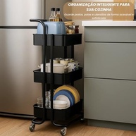 Carrinho Dobrável Resistente com Rodas 360° e Cesta Impermeável – Ideal para Praia, Camping, Compras e Eventos - imagem 3