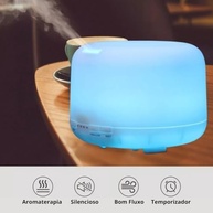 Difusor de Aromas Elétrico 300ml com LED RGB e Controle Remoto - Umidificador Silencioso para Casa e Escritório - imagem 5