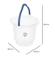 Sanremo Balde Plástico 12L Hydrus com Bico Direcionador e Alça Ergonômica - imagem 3