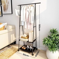 Arara Organizadora com Rodas - Cabideiro e Sapateira Multifuncional para Quarto e Closet - imagem 3