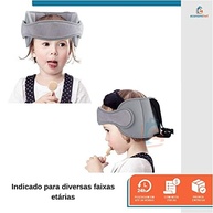 Apoio de Cabeça Bebê para Carrinho e Bebê Conforto - Cinza | Conforto e Segurança em Viagens - imagem 5