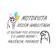 Adesivo Motorista Recém Habilitada: Dirija com Confiança e Segurança! - imagem 1