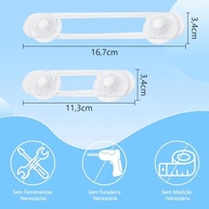 Kit 14 Travas de Segurança Transparentes para Bebês - Proteção Macia e Fácil Instalação - imagem 3