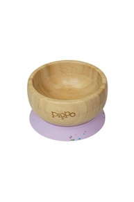Tijela de Bambu com Ventosa Pippo - Segura, Sustentável e Livre de BPA para Refeições sem Bagunça - imagem 1