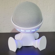 Suporte Decorativo Robo Sentado para Echo Dot 4ª e 5ª Geração - Branco - imagem 4