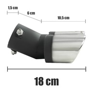 Ponteira Velspeed Esportiva Dupla Curva Oblíquo Preta - Estilo e Performance para Seu Carro - imagem 4
