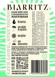 Biarritz Gin Spritz Limão Siciliano e Capim Santo – Pack 6 Longnecks 275ml | Gin Premium, Ingredientes 100% Naturais, 5% Teor Alcoólico, Sem Glúten - imagem 4