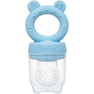Porta-Frutinhas em Silicone Ursinho Azul - Seguro e Prático para Bebês - imagem 1