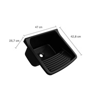 Tanque Plástico Universal Preto Astra com Sifão: Solução Completa e Durável - imagem 4