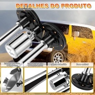 Buzina de Ar Dupla Cromada para Caminhão e Veículos - Som Potente de 115dB - imagem 4