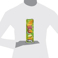 Salgadinho a Base De Batata Sour Cream e Cebola Ruffles Tira Onda Elma Chips Tubo 100G - imagem 4