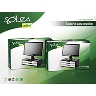 Suporte de Monitor com 2 Gavetas em MDF Black Piano - Design Moderno e Organização Inteligente - imagem 4