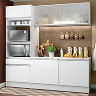 Cozinha Compacta Madesa Topázio com Balcão e Tampo em Branco - Design Moderno e Funcionalidade - imagem 2