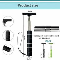 Kit 2 Rodos Limpa Para-brisa Telescópico com Esponja e Borracha - Limpeza Impecável! - imagem 4