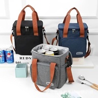 Bolsa Térmica para Marmita - Lancheira Escolar e Trabalho com Alça Ajustável 12L (Preto) - imagem 1