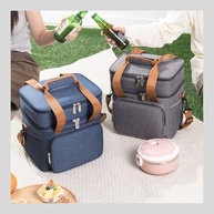 Bolsa Térmica Grande Premium com Dois Compartimentos - Ideal para Marmita, Escola e Trabalho - imagem 3