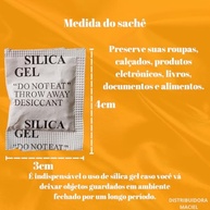 Sachê Sílica Gel 50 Unidades - Desumidificador Anti-Mofo e Umidade - imagem 3