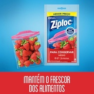 Ziploc Saco Hermético Grande - 10 Unidades | Conservação e Organização na Geladeira - imagem 5