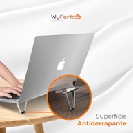 Mini Suporte Notebook Dobrável Ergonômico Universal - Para Laptop, iPad e Tablet - imagem 5