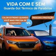 Protetor Solar Universal para Para-brisa: Proteção Térmica e UV para Seu Carro - imagem 5