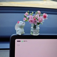 Mini Vaso Decorativo Fofo para Carro: Charme e Estilo no Painel e Janela - imagem 5