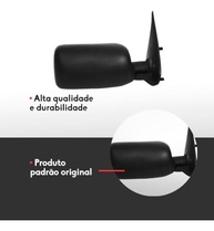 Retrovisor Direito Fiat Uno (1984-1995) Preto - Visibilidade e Estilo Renovados - imagem 3