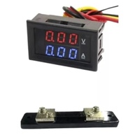 Voltímetro e Amperímetro Digital DC 0-100V 0-50A com Shunt: Monitoramento Preciso para Seus Projetos - imagem 2