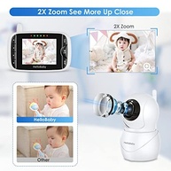 HelloBaby Monitor de Bebê HB66pro - Câmera com Áudio Bidirecional, Tela LCD IPS e Modo VOX - imagem 4