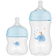 Kit 2 Mamadeiras Easy Flow Elefante Azul 120/270ml - Sistema Anticólico Buba - imagem 4