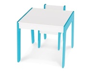 Conjunto Mesa e Cadeira Infantil Azul Junges - Design Seguro e Ecológico - imagem 5