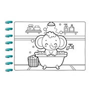 Cute & Comfy Super Special Edição 11: Capivaras e Animais - Caderno de Colorir Encadernado em Disco - imagem 3