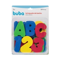 Brinquedo de Banho Educativo Letras e Números - Buba Colorido - imagem 1
