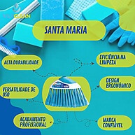 Kit Santa Maria: Rodo e Vassoura para Limpeza Rápida e Eficiente - imagem 1