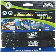 ROK Straps ROK-10050: Alça Elástica Ajustável para Moto/Quadriciclo (Preto/Refletiva 45-152cm) - imagem 2