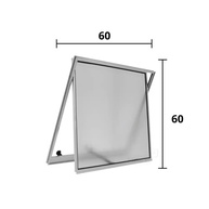 Espelho para Banheiro Hale Vitro Maxim 60x60cm Alumínio Brilhante - Elegância e Durabilidade - imagem 4