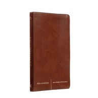 Bíblia Sagrada Slim NVI Luxo em Couro-Soft Marrom - Leve e Elegante - imagem 3