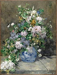 Buquê de Primavera de Renoir - Tela Canvas 50x65 - Arte de Museu para Decoração Elegante - imagem 1